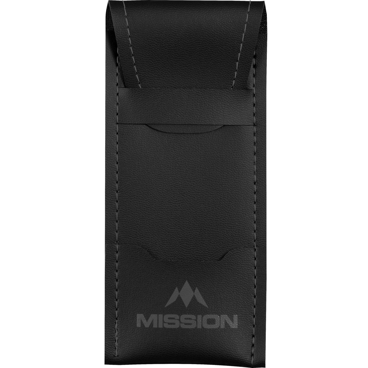 Mission Sport 8 Darts Case - Black Bar Wallet with Trim Grey