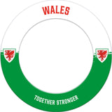 Wales FA - Dartboard Surround - Official Licensed - Welsh \ Cymru - S3 - White - Wales