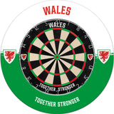 Wales FA - Dartboard Surround - Official Licensed - Welsh \ Cymru - S3 - White - Wales