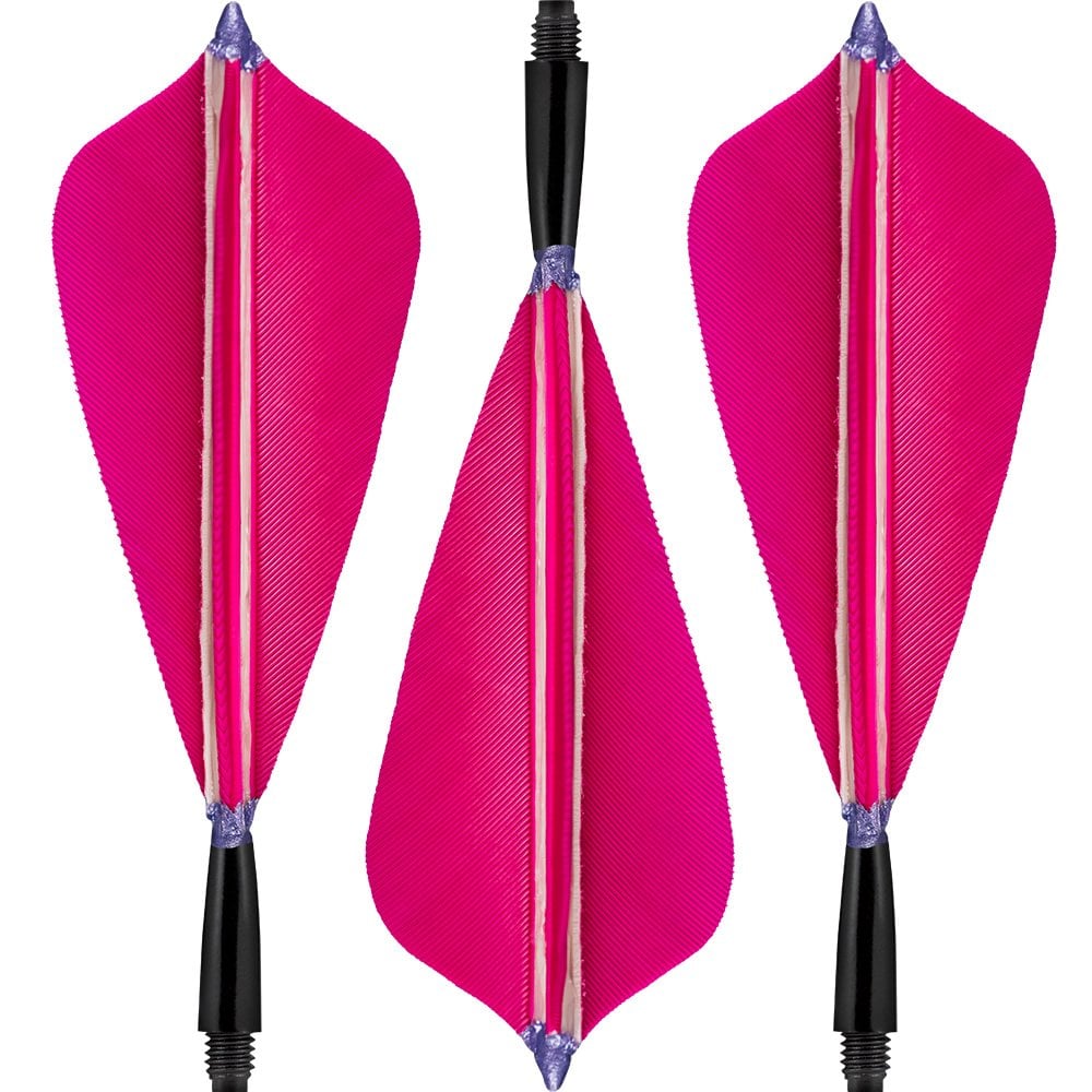 Designa Real Feather Dart Flights - Darrow - 2ba - Long Pink