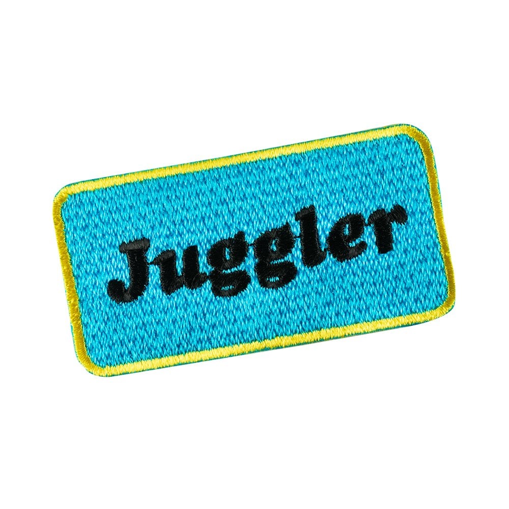 Cosmo Darts - Juggler Logo - Embroidered Badge - Sew On Patch
