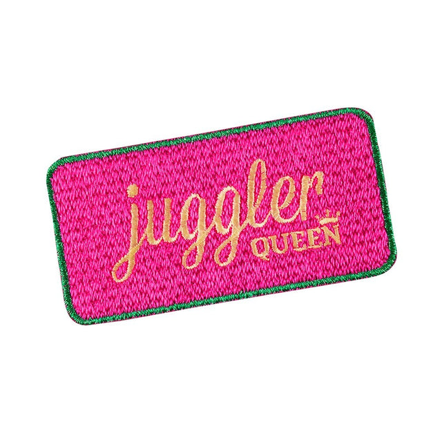 Cosmo Darts - Juggler Queen Logo - Embroidered Badge - Sew On Patch