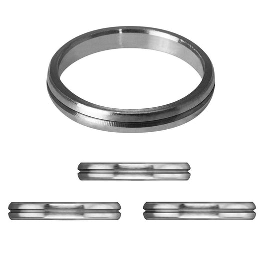 Mission S-Lock Titanium Rings - Shaft Lock - Pack 3 - Silver Ti