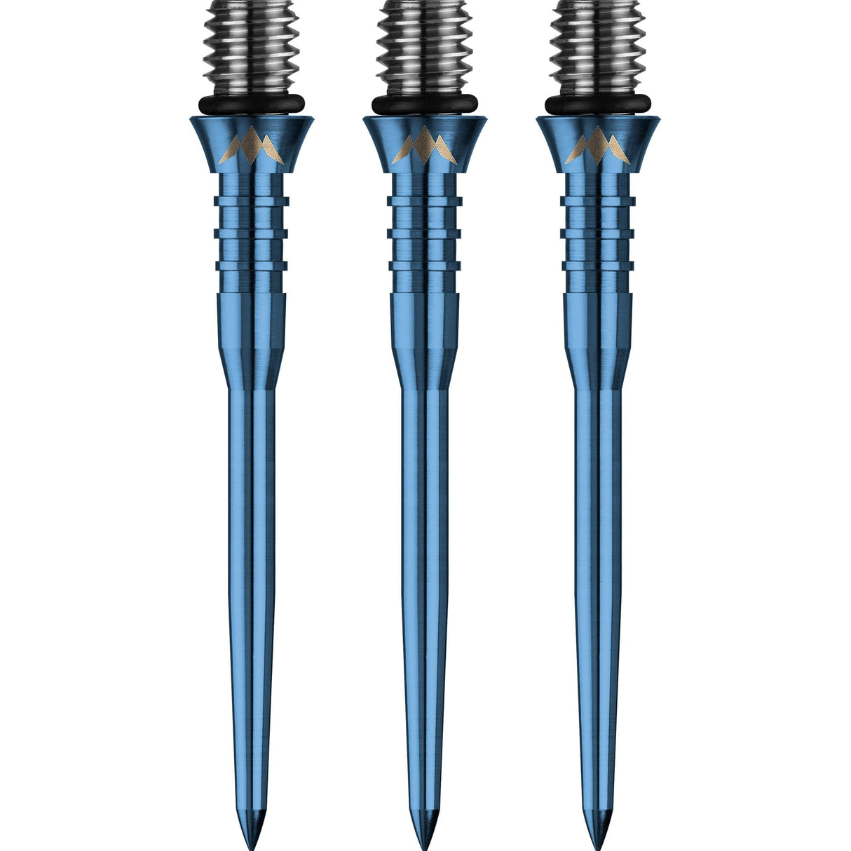 Mission Titan Pro Ti Conversion Points - Grooved - Solid Blue 34mm