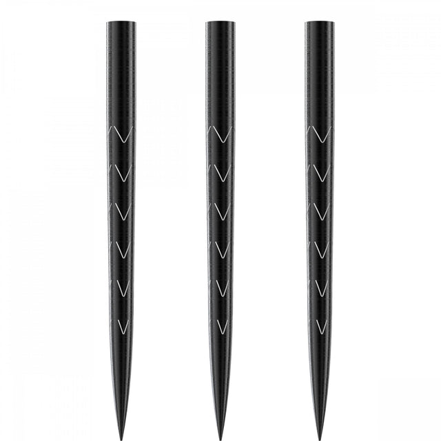 BULL'S Magma Dart Points - Replacement Spare Points - 35mm - Black