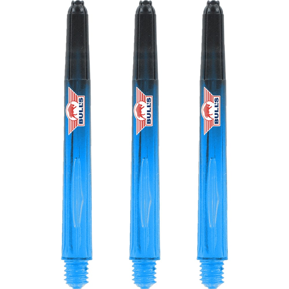 Bulls Airstriper Dart Shafts - Polycarbonate - Clear & Blue Medium