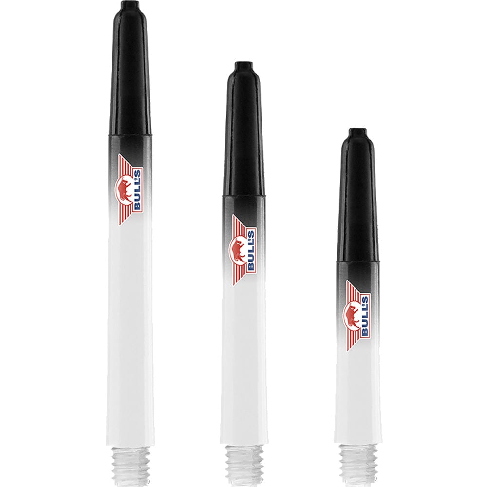 Bulls Airstriper Dart Shafts - Polycarbonate - Clear & Black