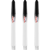 Bulls Airstriper Dart Shafts - Polycarbonate - Clear & Black Medium