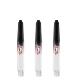 Bulls Airstriper Dart Shafts - Polycarbonate - Clear & Black Short