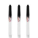 Bulls Airstriper Dart Shafts - Polycarbonate - Clear & Black Tweenie