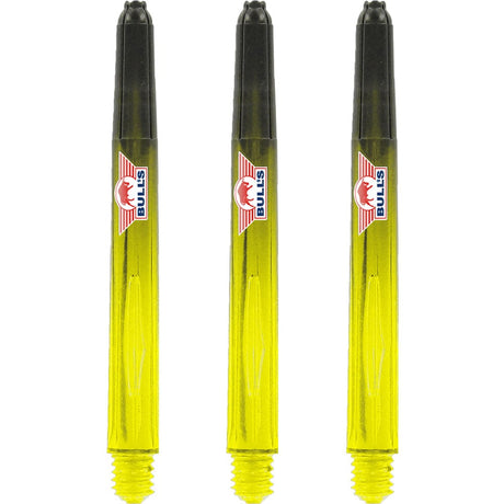 Bulls Airstriper Dart Shafts - Polycarbonate - Clear & Yellow Medium