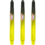 Bulls Airstriper Dart Shafts - Polycarbonate - Clear & Yellow Medium