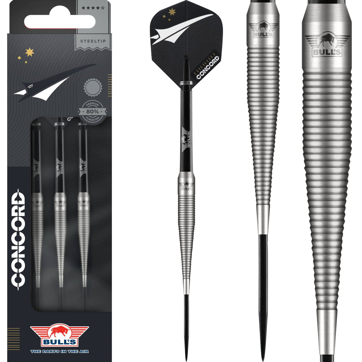 Bulls Concord Darts - Steel Tip - 80% 21g