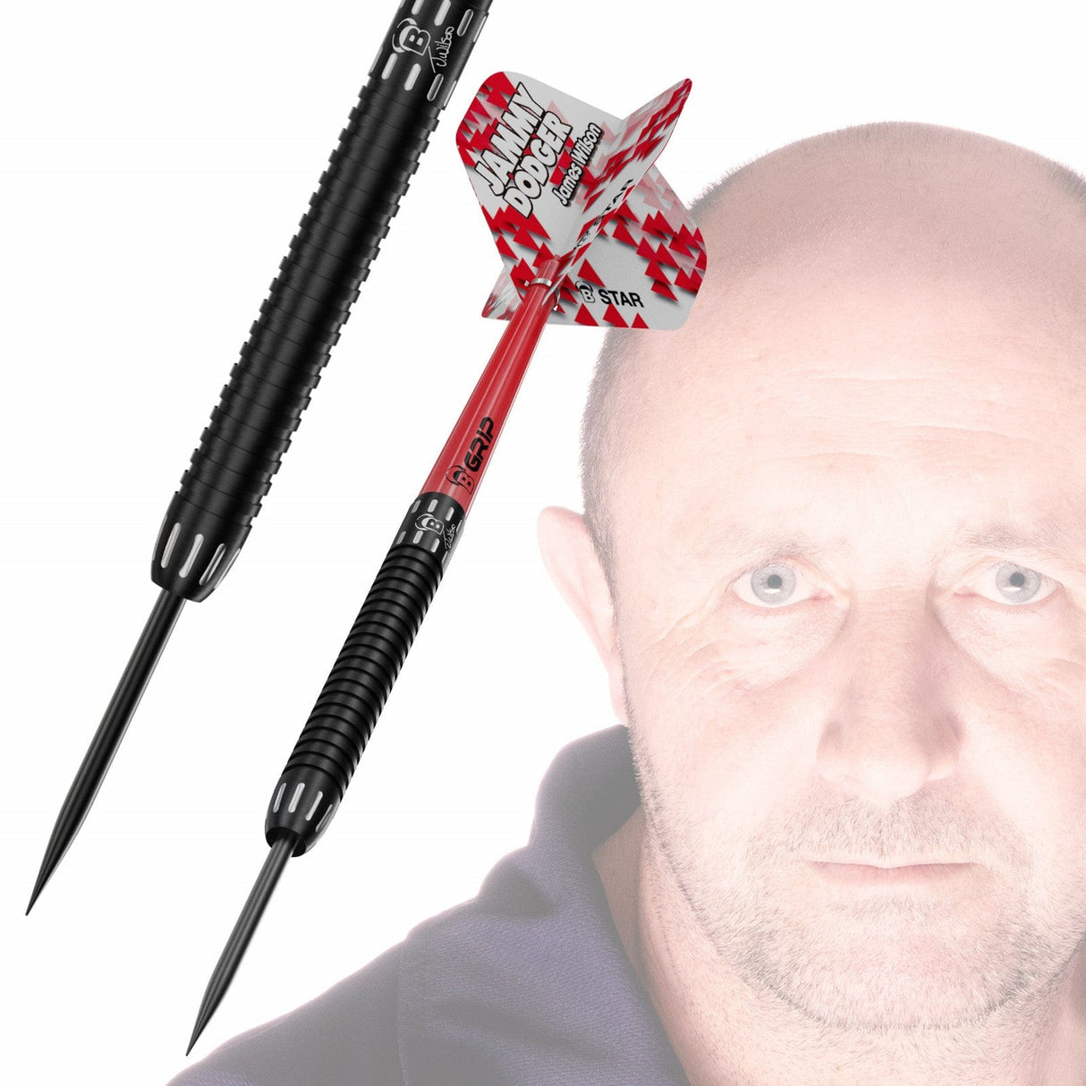 BULL'S James Wilson Darts - Steel Tip - Jammy Dodger 22g