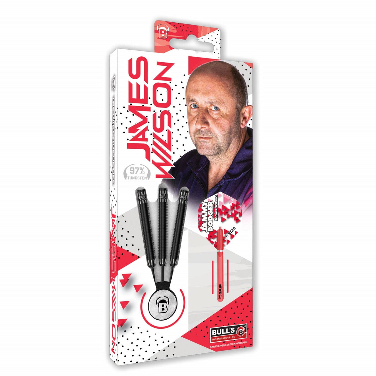 BULL'S James Wilson Darts - Steel Tip - Jammy Dodger 22g