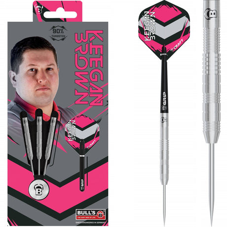 BULL'S Keegan Brown Darts - Steel Tip - The Needle 22g