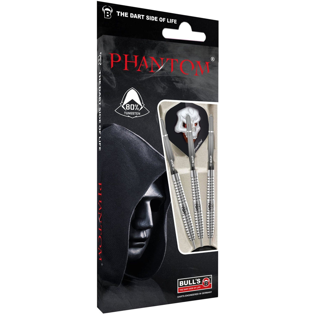 BULL'S Phantom PT3 Darts - Steel Tip - 80% Tungsten - Ringed