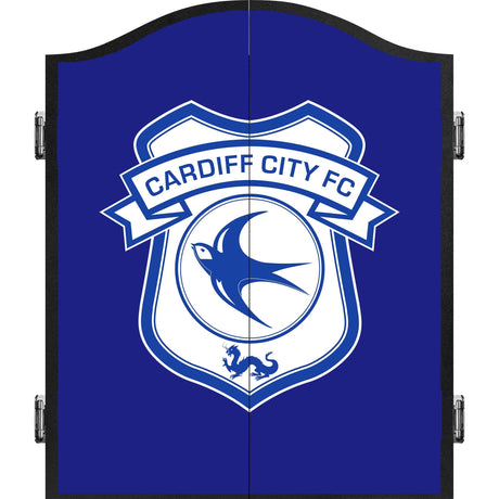 Cardiff City FC - Official Licensed - Dartboard Cabinet - C3 - Blue Crest