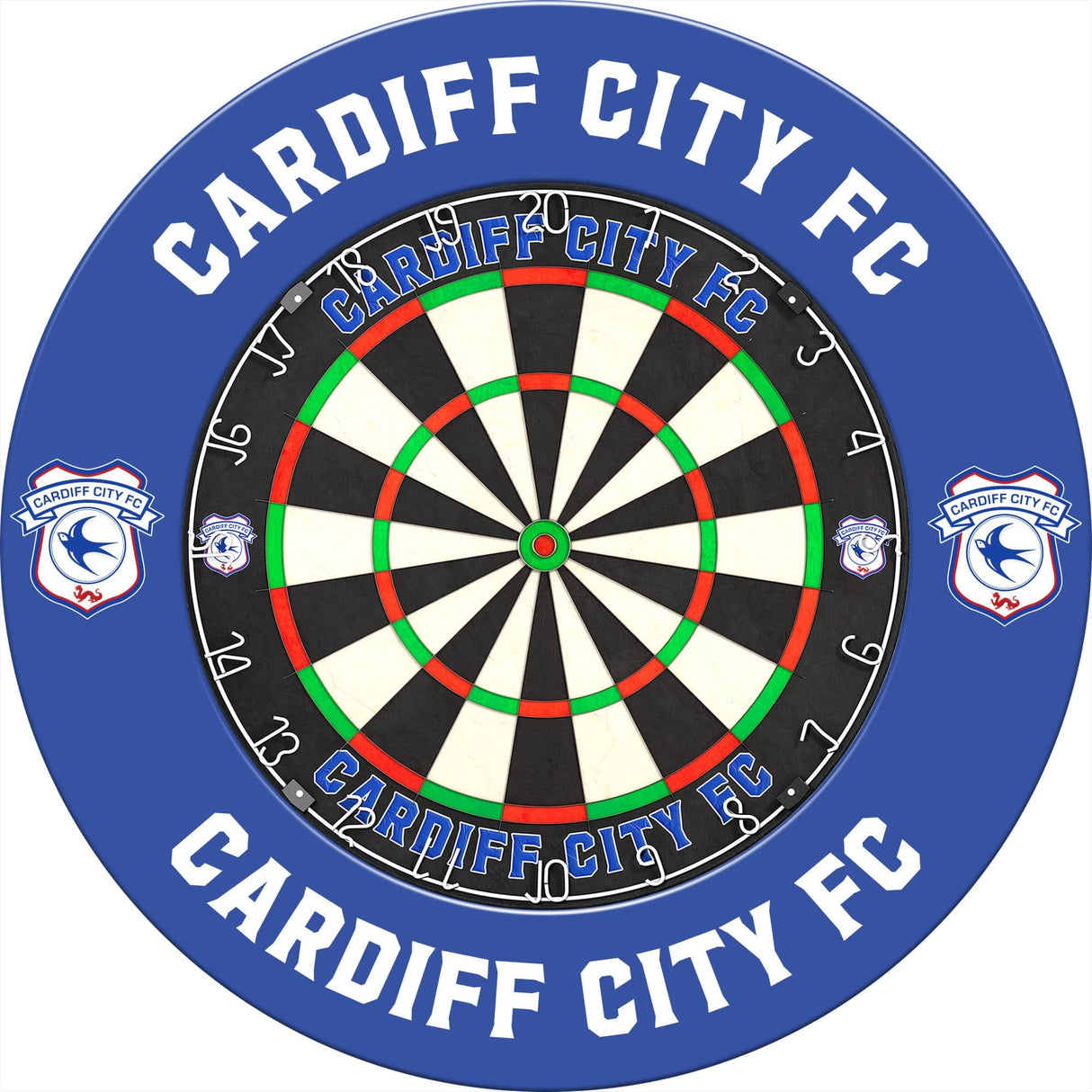 Cardiff City FC - Official Licensed - Dartboard Surround - S1 - Blue Crest