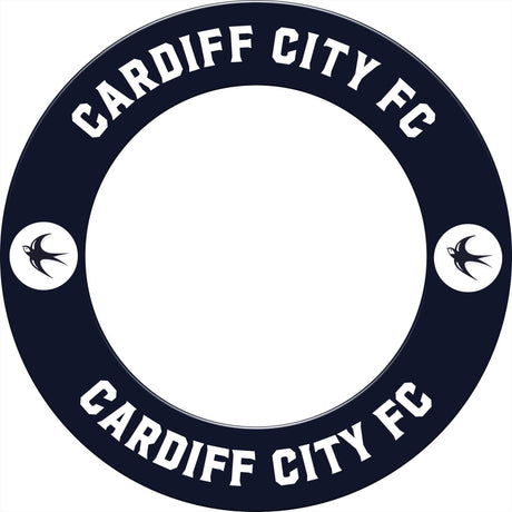 Cardiff City FC - Official Licensed - Dartboard Surround - S2 - Black Bluebird