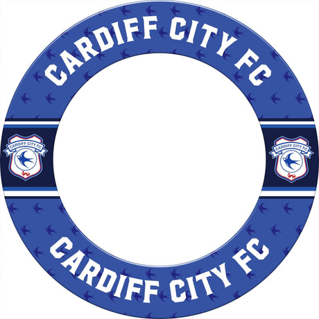 Cardiff City FC - Official Licensed - Dartboard Surround - S3 - Stripe Crest