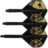 Condor AXE Dart Flights - Devon Petersen - Standard - African Warrior - Inspiration 3 - Black Short