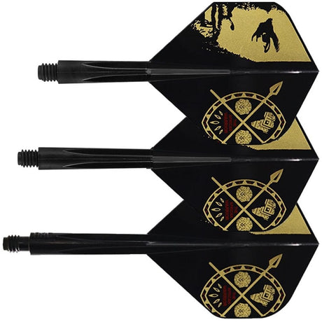 Condor AXE Dart Flights - Devon Petersen - Standard - African Warrior - Inspiration 3 - Black Short