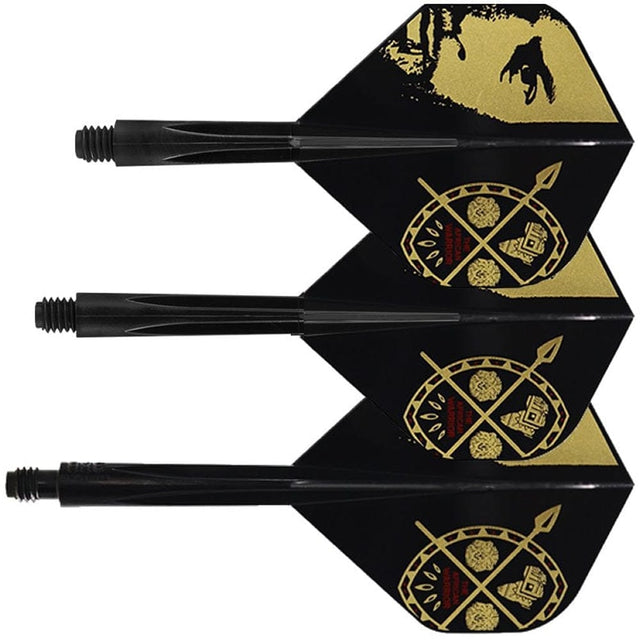 Condor AXE Dart Flights - Devon Petersen - Standard - African Warrior - Inspiration 3 - Black Short