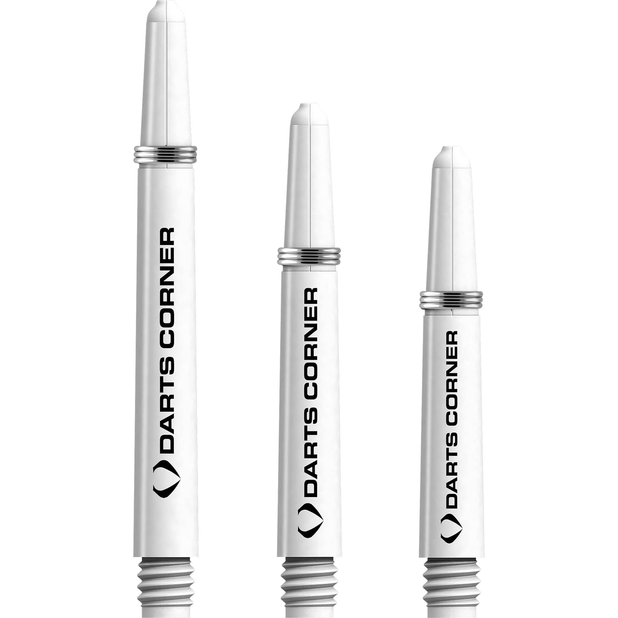 Darts Corner Nylon Dart Shafts VALUE PACK 5 Sets White