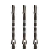 Designa Multiline Aluminium Shafts - Regrooved - Gun Metal Medium