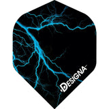 Designa Lightning Strike Dart Flights - Extra Strong - Std Blue
