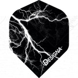 Designa Lightning Strike Dart Flights - Extra Strong - Std White