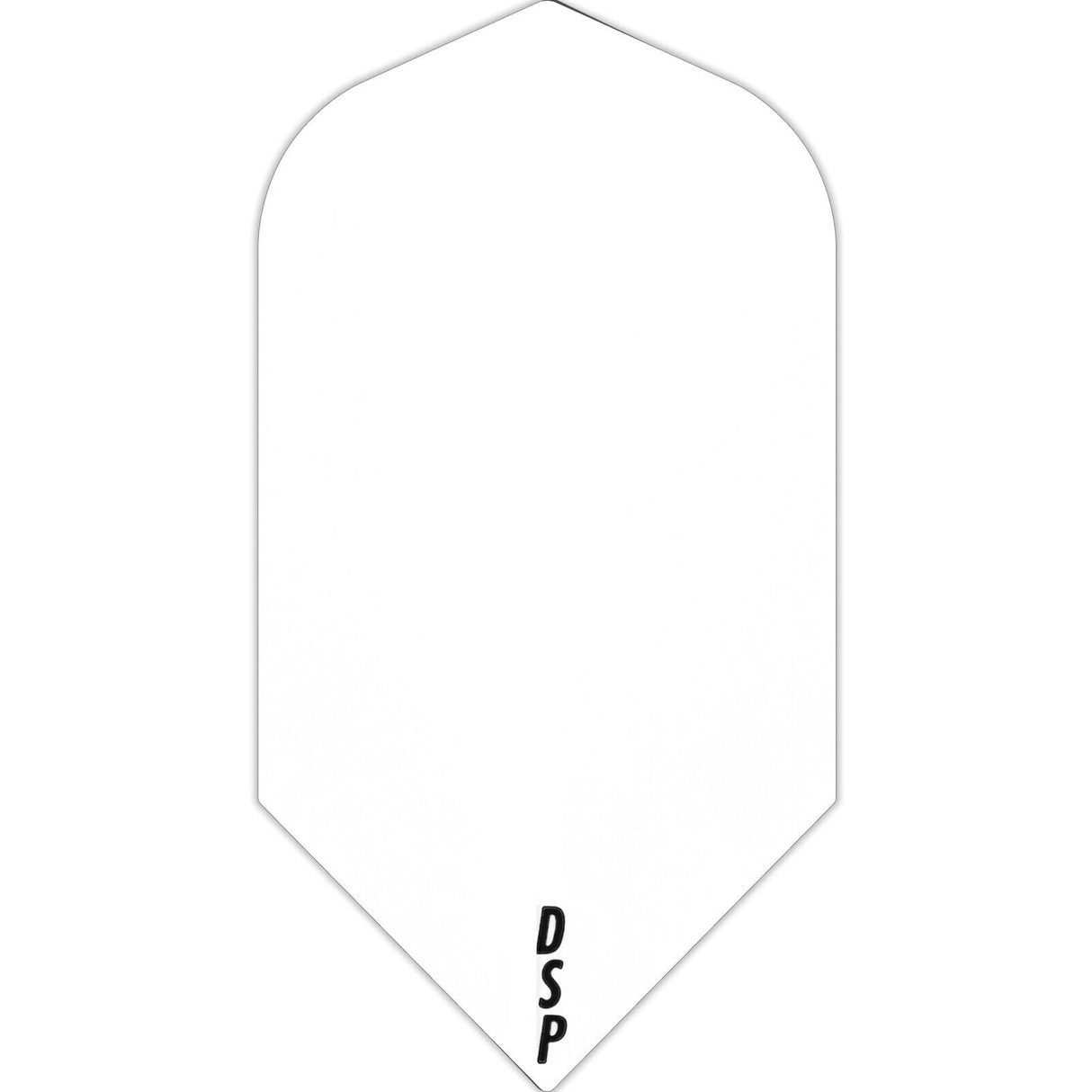 Dart Flights - Poly Plain Original - Slim White