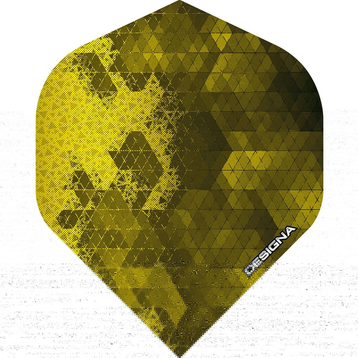 Designa Rock Dart Flights - 100 Micron - No2 - Std Yellow