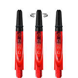 Harrows Carbon 360 Shafts - Polycarbonate Dart Stems with Carbon Top - Red Tweenie