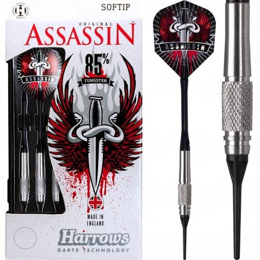 *Harrows Assassin Darts - Soft Tip Tungsten - Knurled - K1 - 16g-D9112