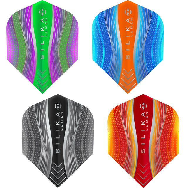 Harrows Silika Lumen Dart Flights - No6 - Std - Mix