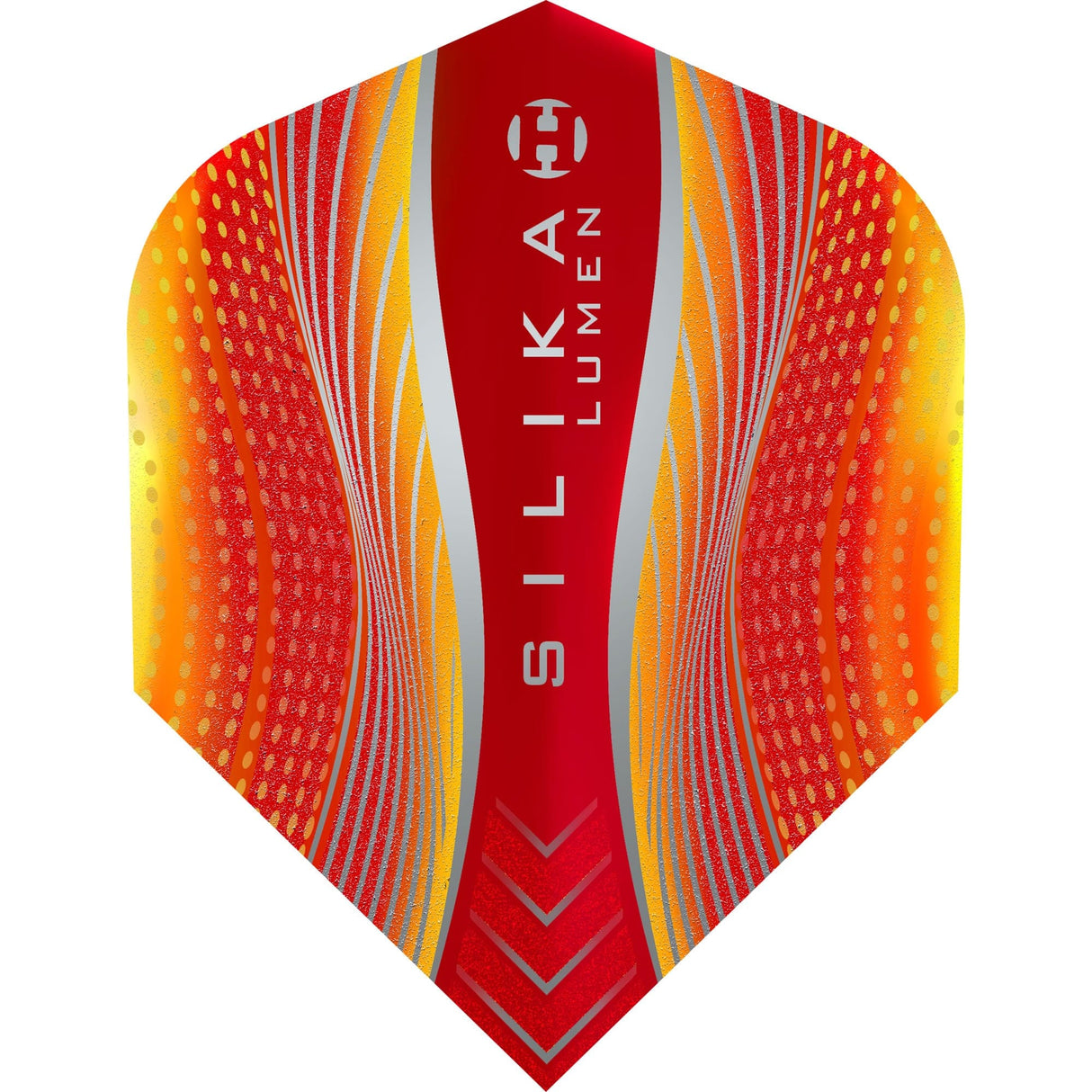 Harrows Silika Lumen Dart Flights - No6 - Std - Mix Orange