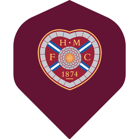 Heart of Midlothian FC - Official Licensed - Hearts - Dart Flights - No2 - Std - F1 - Crest