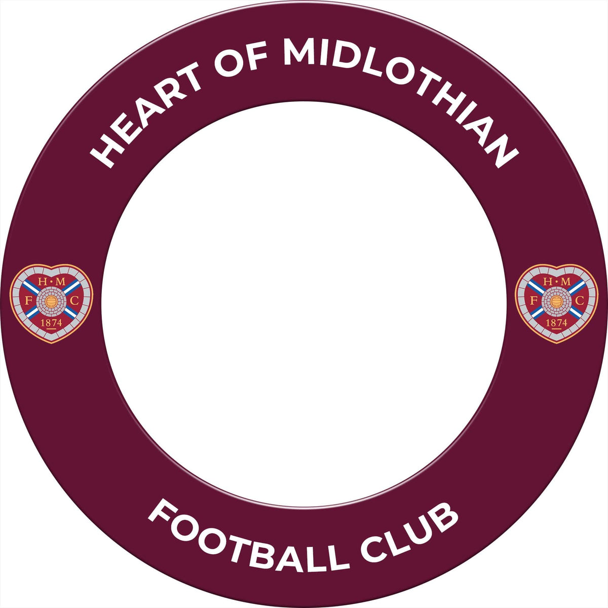 Heart of Midlothian FC Official Licensed Hearts Dartboard Surrou
