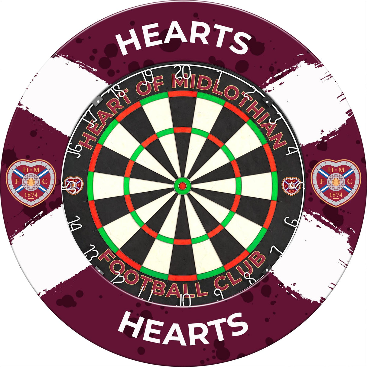 Heart of Midlothian FC - Official Licensed - Hearts - Dartboard Surround - S2 - Saltire Crest