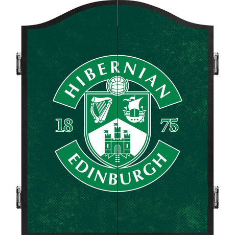 Hibernian FC - Official Licensed - Dartboard Cabinet - C3 - Dark Crest