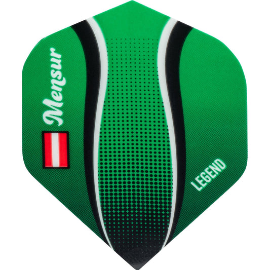 Legend Mensur Suljovic Dart Flights - 100 Micron - No2 - Std - Green