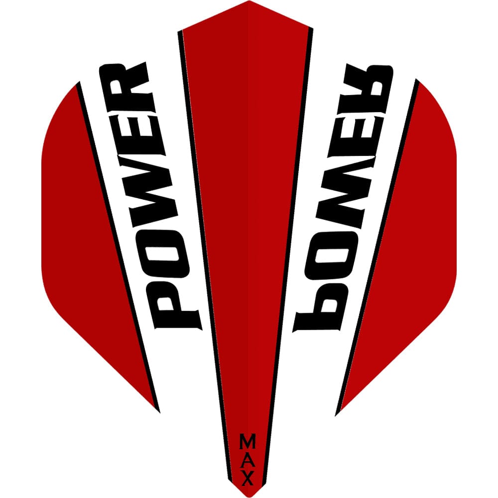 McCoy Power Max Dart Flights - 150 Micron - No2 - Std - Transparent Red