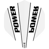 McCoy Power Max Dart Flights - 150 Micron - No2 - Std - Transparent White