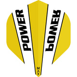 McCoy Power Max Dart Flights - 150 Micron - No2 - Std - Transparent Yellow