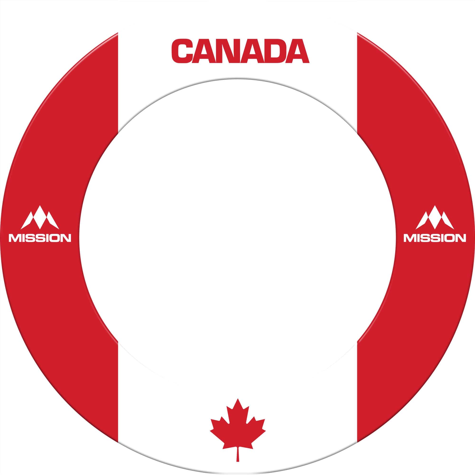 Mission Dartboard Surround Canada Design Flag Colours Maple Leaf