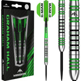 Mission Graham Hall Darts - Steel Tip - 90% - Black & Green