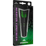 Mission Martin Lukeman Darts - Steel Tip -  90% - Smash - Black Titanium 25g