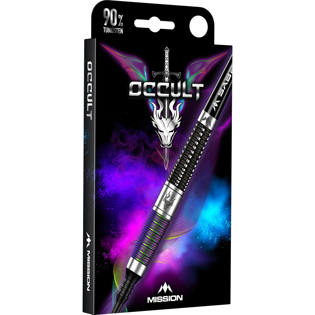 Mission Occult Darts - Soft Tip - 90% - Black & Coral PVD 18g